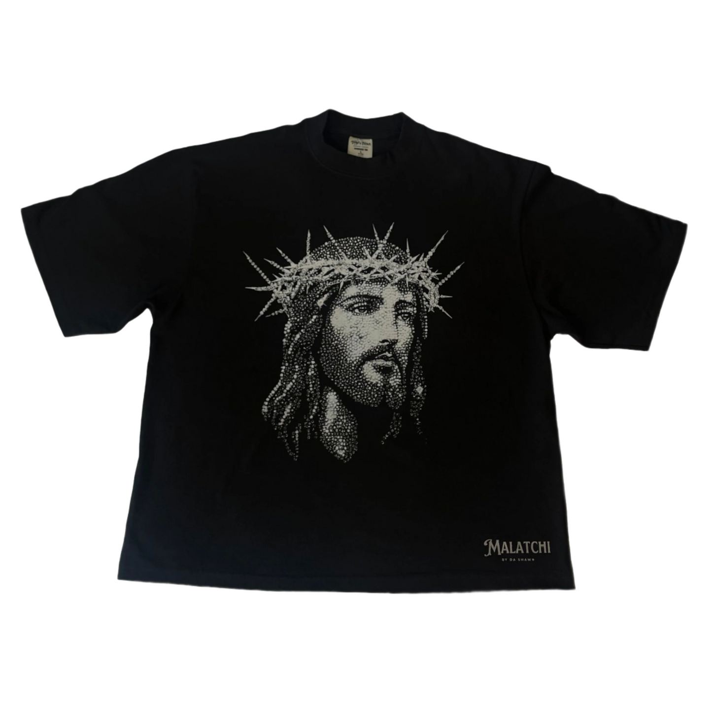 Oversized Off-Black “Crown of Glory” T-Shirt