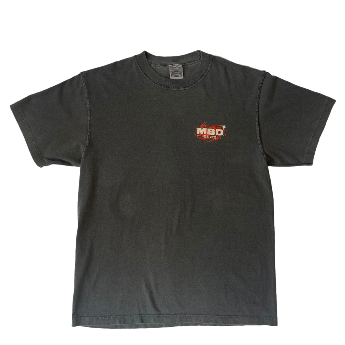 Distressed Stitching, Garment Dye T-Shirt 6.5 oz - "The Heavens Declare"