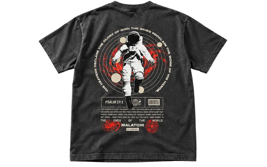 Distressed Stitching, Garment Dye T-Shirt 6.5 oz - "The Heavens Declare"