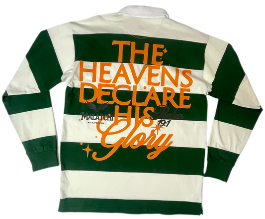 Custom 1-of-1 Rugby Polo "Heavens Declare His Glory"
