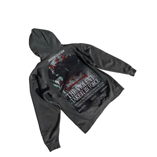 The Violent Take It By Force - Heavy Weight Pullover Hoodie Boxy Fit with Distressing