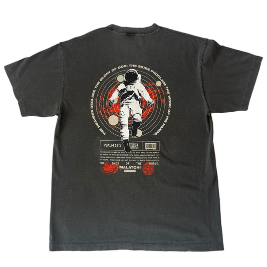 Distressed Stitching, Garment Dye T-Shirt 6.5 oz - "The Heavens Declare"